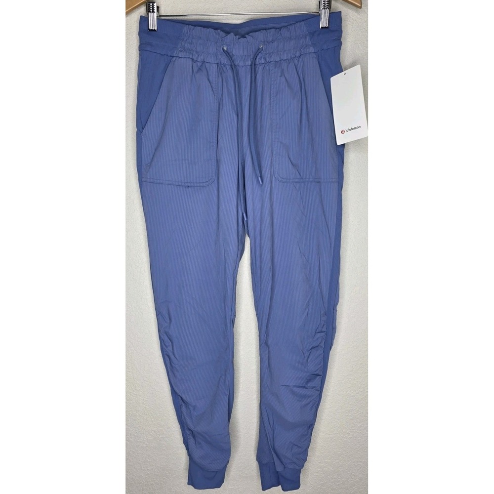 New Lululemon Beyond the Studio Jogger 8 Blue Pant Yoga Pull On Drawstring